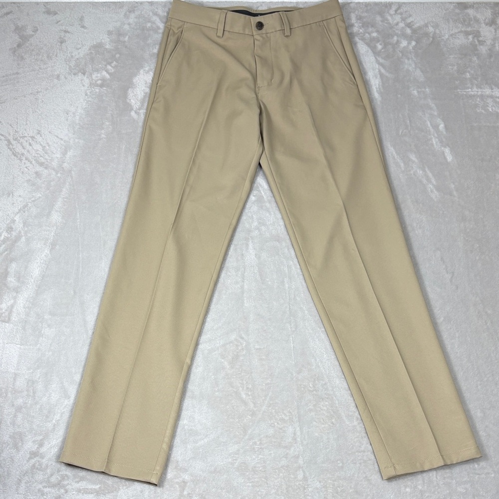 Haggar H26 Tan Dress Pants Men's 30x32 Flat Front